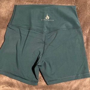 Medium teal women’s Ryderwear athletic shorts